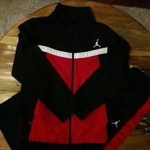 Nike Jordan boys sweatsuit jacket L pants XL